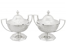Sterling Silver Sauce Tureens - Antique George III (1791)