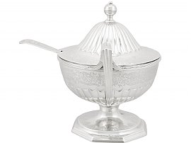 Antique Sauce Tureens in Sterling Silver
