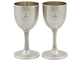 Sterling Silver Wine Goblets - Antique Victorian (1869)