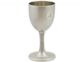 Silver Wine Goblets Engraved