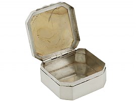 Antique Silver and Stone Box