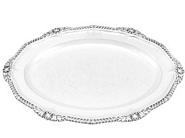 Sterling Silver Platter by Paul Storr - Antique George IV (1825); A9984