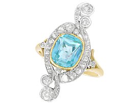 aquamarine dress ring