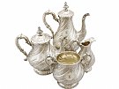 Sterling Silver Four Piece Tea and Coffee Service - Antique Victorian (1863)