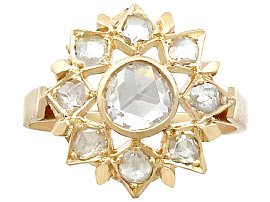 1950s Yellow Gold and Diamond Dress Ring