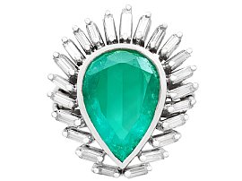 Pear Cut Emerald Cocktail Ring