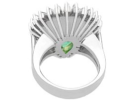 Vintage Pear Cut Emerald Dress Ring