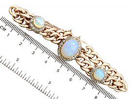 Antique opal and diamond bracelet