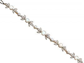 antique pearl and diamond bracelet for sale