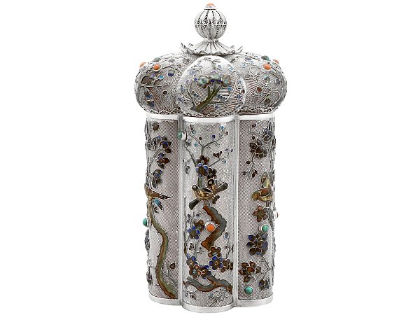 Chinese Silver and Enamel Box