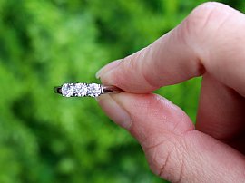 18ct Gold Diamond Three Stone Ring for Sale