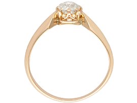 Rose Gold Solitaire Diamond Engagement Ring for Sale