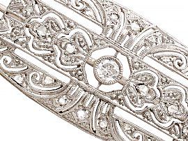 Diamond Brooch in Art Deco Style