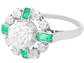 diamond emerald ring
