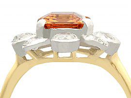 Topaz and Diamond Ring in Gold