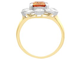Topaz and Diamond Ring in Yellow Gold