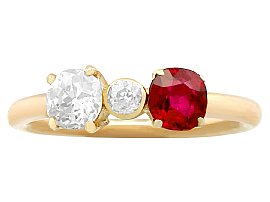 1950s Ruby and Diamond Ring