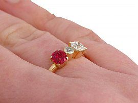 1950s Ruby and Diamond Ring