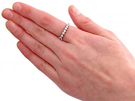wearing Vintage 7 Stone Diamond Ring