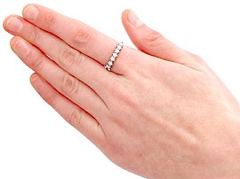 wearing Vintage 7 Stone Diamond Ring