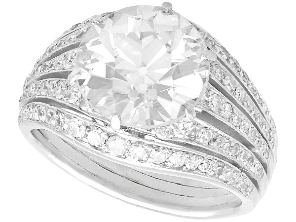 3 Carat Art Deco Diamond Ring
