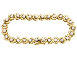 Vintage Diamond and Gold Bracelet