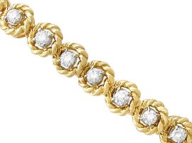 Vintage Diamond and Gold Bracelet 1990s