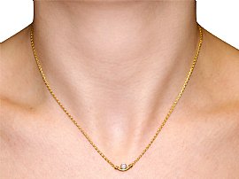 vintage italian diamond necklace