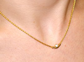 vintage italian diamond necklace