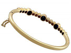 gold sapphire bangle