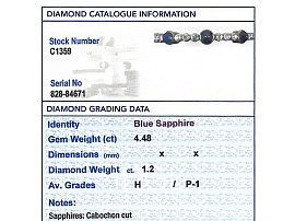 gold sapphire and diamond bangle grading