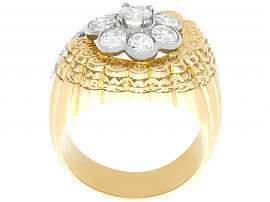 vintage 18k gold diamond ring 1950s