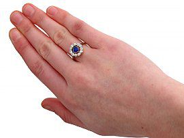1930s Sapphire and Diamond Ring
