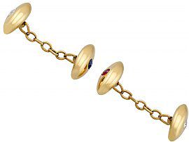 Antique Yellow Gold Cufflinks Circa 1900 for Sale