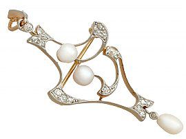 Pearl and Diamond Pendant 