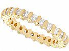 0.87ct Diamond and 18ct Yellow Gold Full Eternity Ring - Contemporary Circa 2000