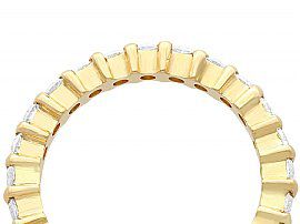 yellow gold diamond eternity ring