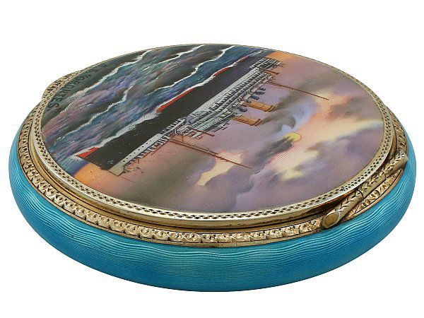Enamel Compact Mirror for Sale | AC Silver