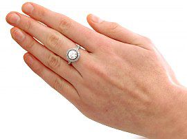 Platinum Halo Diamond Engagement Ring