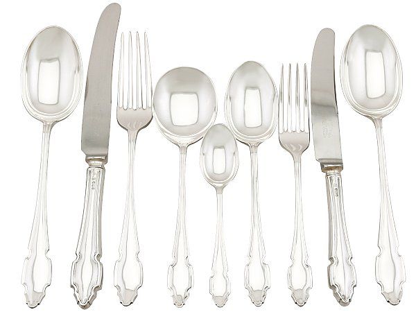 1960s Sterling Silver Cutlery Service