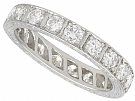 2.60ct Diamond and 18ct White Gold Full Eternity Ring - Vintage Circa 1940
