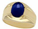 2.10 ct Star Sapphire and 18 ct Yellow Gold Dress Ring - Vintage Circa 1980