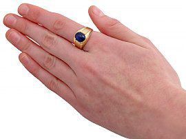 Wearing Vintage Star Sapphire Ring
