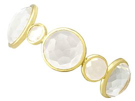 Rock Crystal and 18ct Yellow Gold Bangle by Ippolita - Contemporary Circa 2000