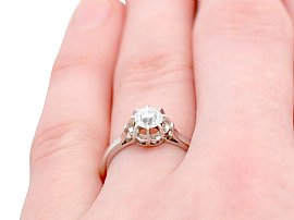 Old Cut Diamond Solitaire Ring