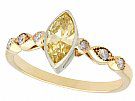 0.65ct Diamond and 14ct Yellow Gold Dress Ring - Contemporary 2018