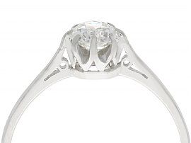 Antique Platinum Diamond Solitaire Engagement Ring
