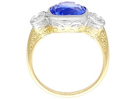 Ceylon Sapphire and diamond Ring