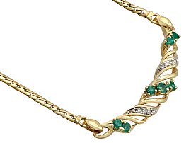Emerald and Gold necklace