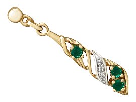 Emerald and Gold earrings 